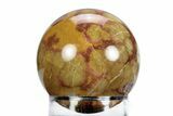 Polished Morgan Hill Poppy Jasper Sphere - California #360373-1